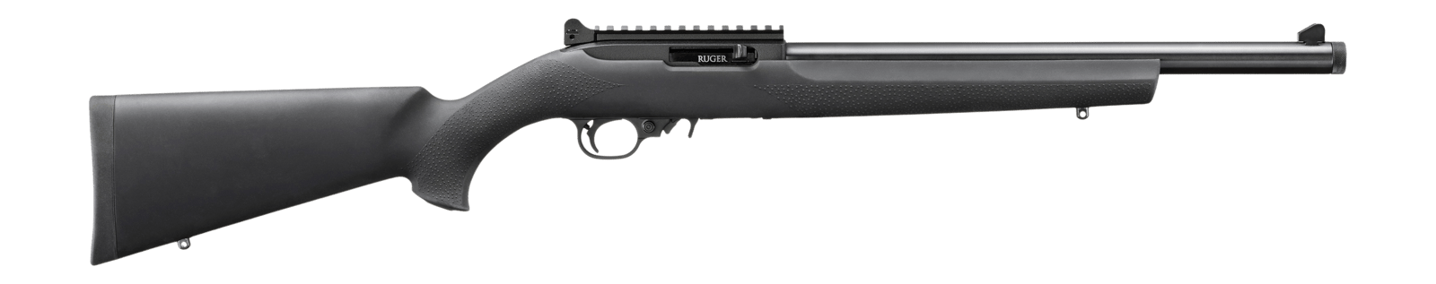 Ruger 32024 10/22  22 LR 10+1 16.12" Satin Black Threaded Barrel, Black Alloy Steel Receiver w/Picatinny Rail, Black Hogue Overmolded Synthetic Stock