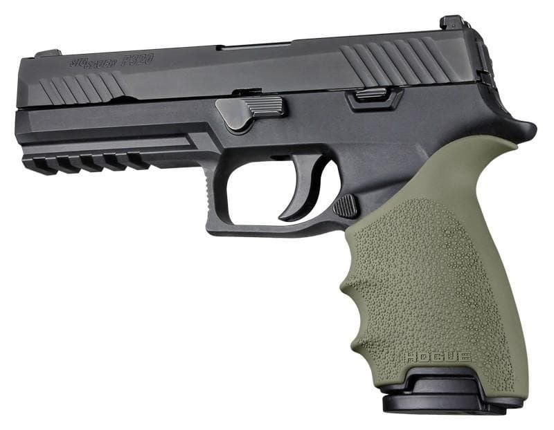 Hogue HandAll Beavertail Grip Sleeve Sig Sauer P320 OD Green