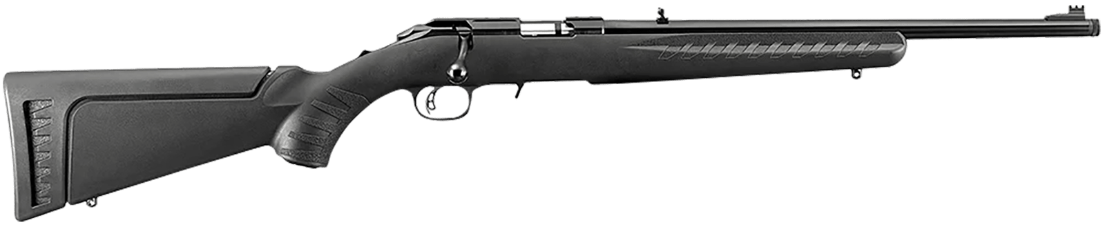 Ruger 8305 American Rimfire Full Size 22 LR 10+1 18" Satin Blued Threaded Barrel & Alloy Steel Receiver w/Integral Scope Mount, Black Fixed Synthetic Stock, Right Hand