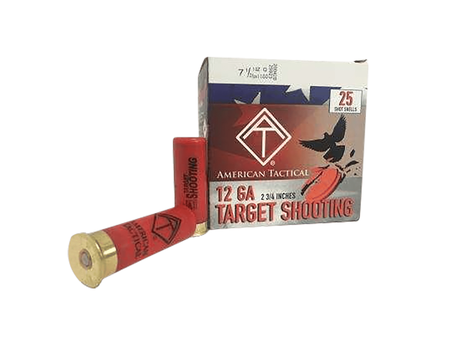 ATI ATIACL12T75 Target Load  12Gauge 2.75" 1oz 7.5Shot 25 Per Box/10 Case