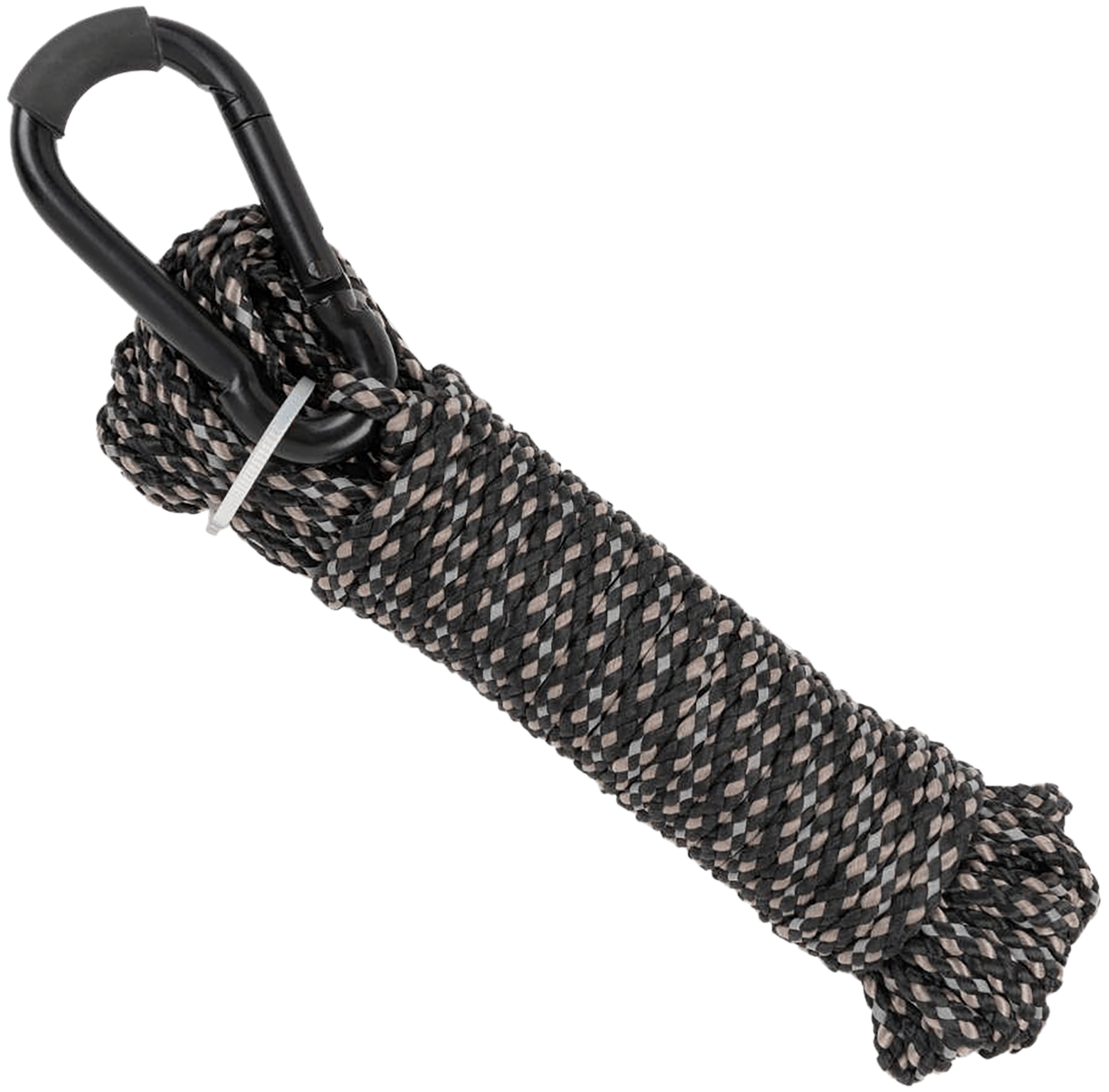 Allen 7248 Reflective Hoist Rope  Black 25' Long