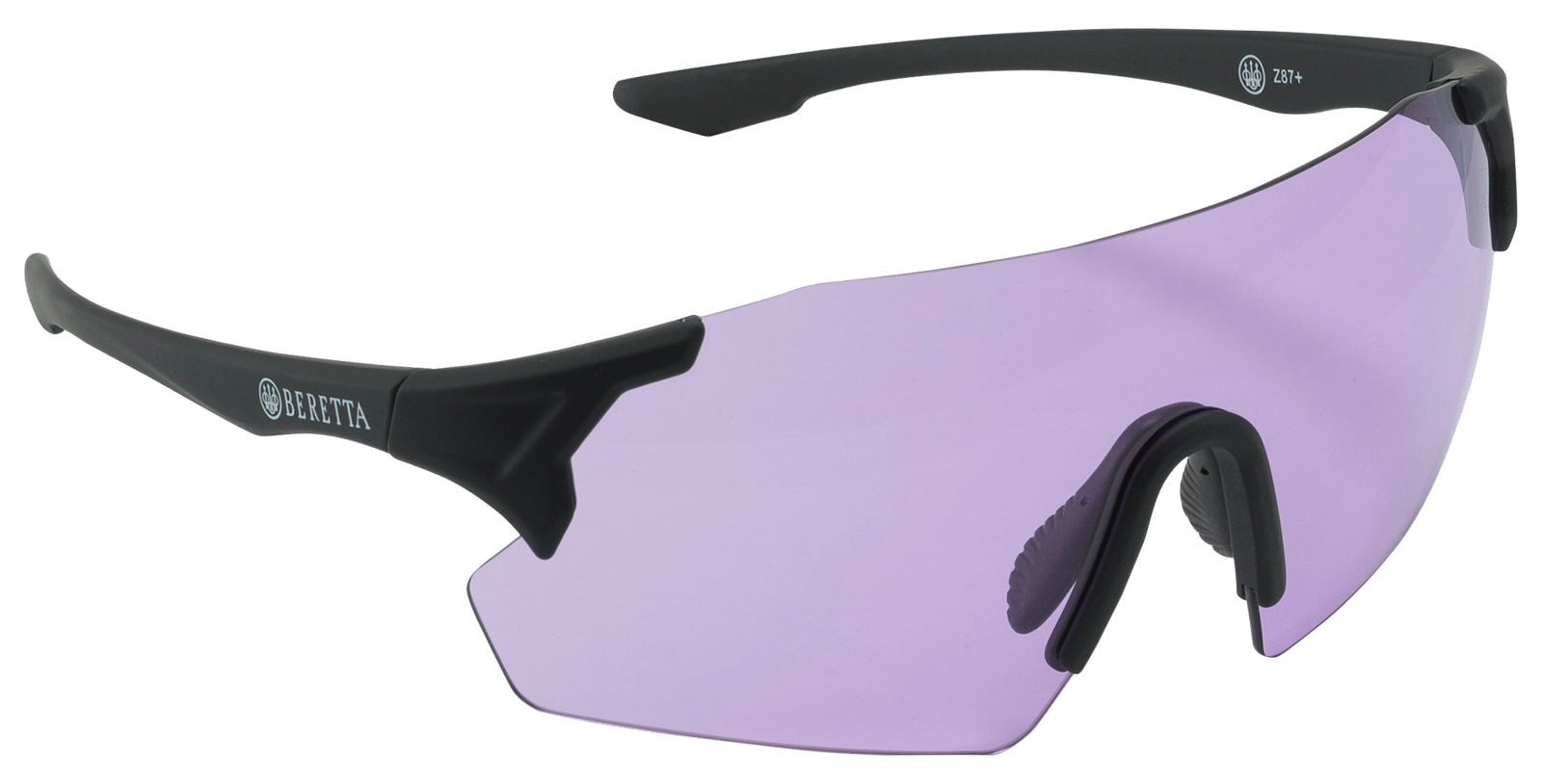 Beretta USA OC061A28540316UNI Challenge EVO Glasses Purple Lens Black Frame