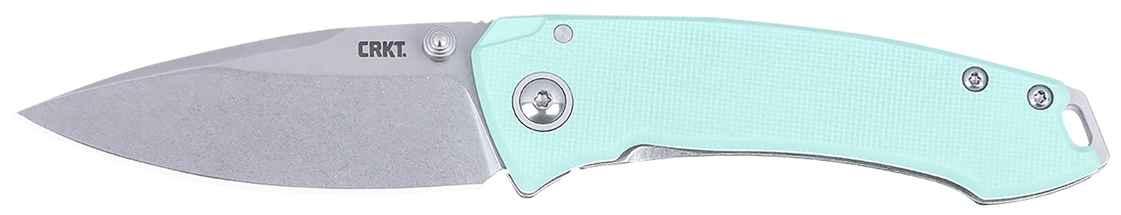 CRKT 2522B Tuna  EDC Compact 2.73" Folding Plain Stonewashed 14C28N Steel Blade, G10/SS Handle