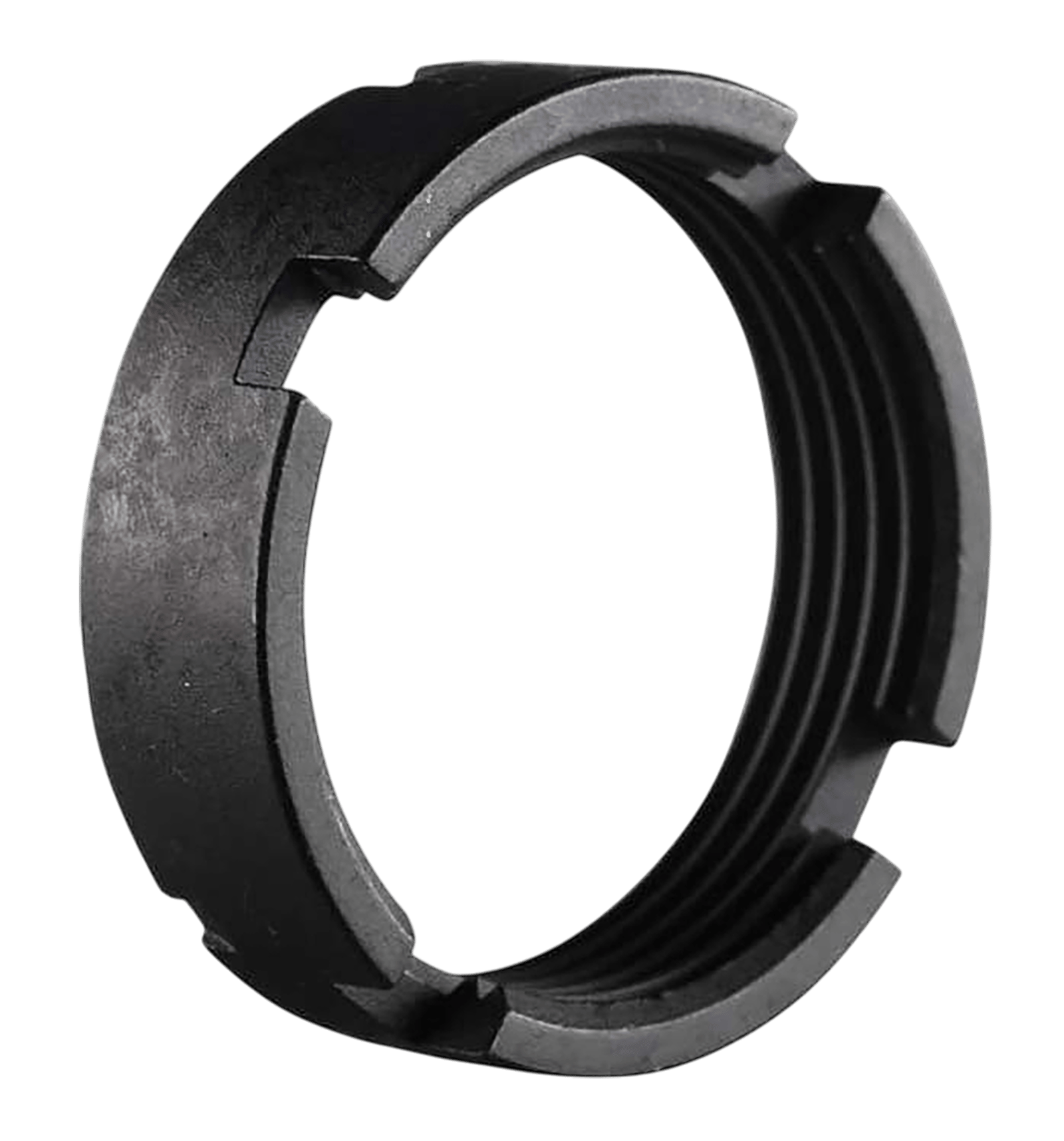 Luth-ar CS-02 Carbine Lock Ring/Castle Nut Black Steel