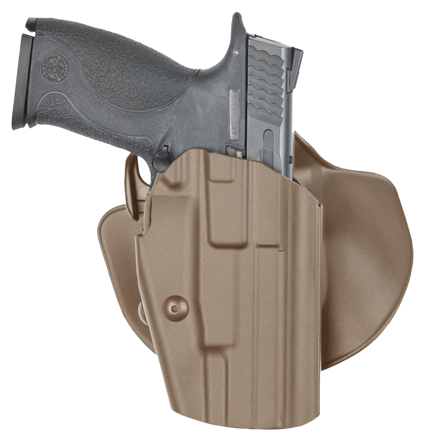 Safariland 578283551 GLS Pro-Fit  OWB Flat Dark Earth Polymer Belt Loop/Paddle Fits 3.30-4.25" Barrel, Belt 1.50" - 2.25" Right Hand