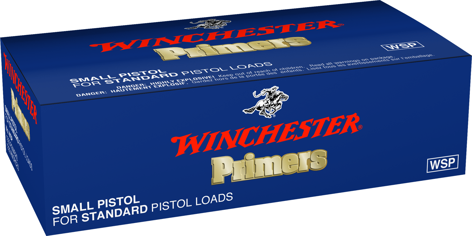 Winchester Ammo WSP Primers #1-1/2 - 108 Small Regular Handgun 1000 Per Box/5 Case