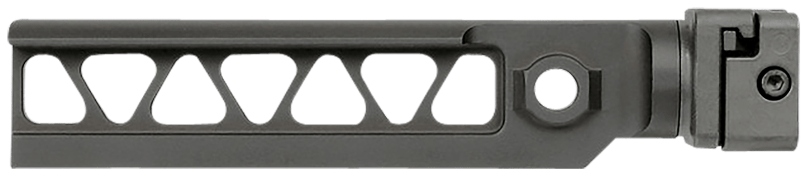 Midwest Industries MIALPHAM4BSF Alpha M4 Beam Black Steel Folding, Fits 1913 Picatinny Rail Adapter, for Mil-Spec Stocks