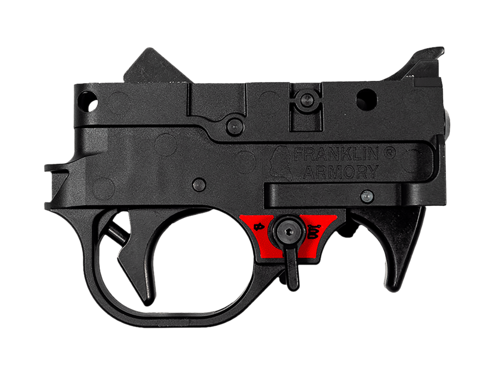 Franklin Armory 0250041BLK   Black Curved Trigger Drop-In Fits Ruger 10/22