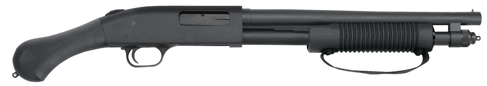 Mossberg 50657 590 Shockwave 20 Gauge Pump 3" 5+1 14.38" Matte Blued Heavy-Walled Barrel, Drilled & Tapped Matte Blued Stainless Steel Receiver, Black Raptor Birdshead Grip