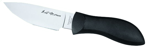 Spyderco FB02P Moran  3.88" Fixed Drop Point Plain Satin VG-10 SS Blade/Black FRN Handle Includes Sheath w/G-Clip