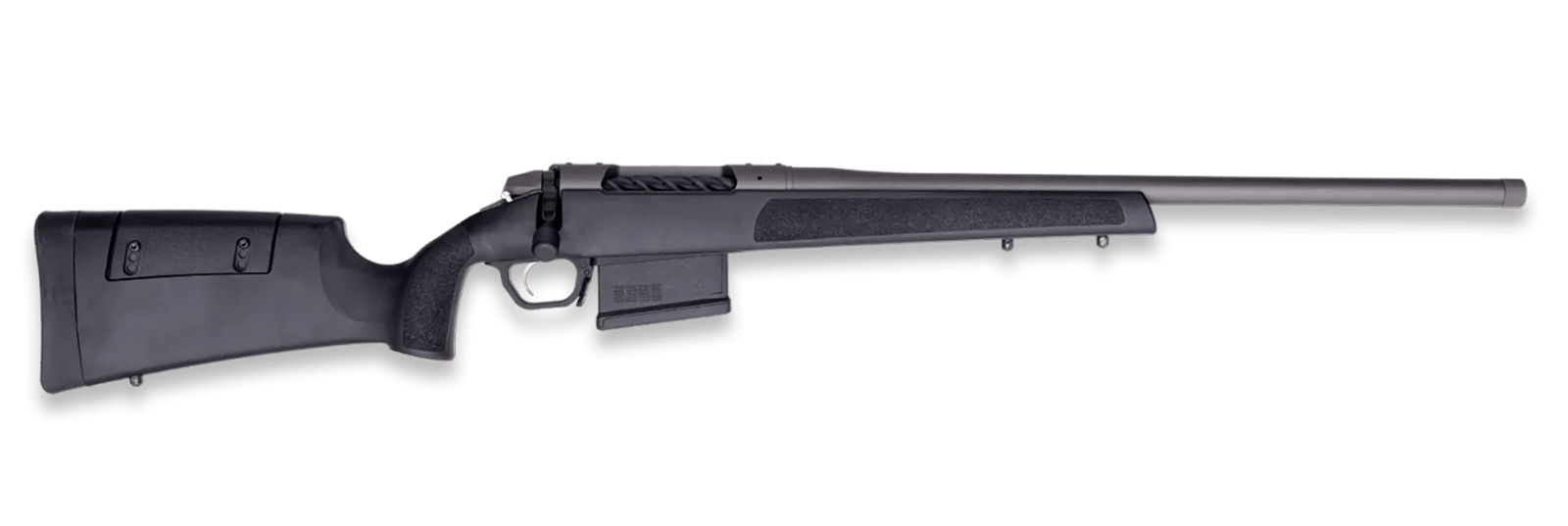 Weatherby 3WR047MMBR16T 307 Range SF 7mm BC 5+1 16" Tungsten Cerakote Heavy Threaded Barrel & Steel Drilled & Tapped Receiver, Black Adj Cheek Piece & LOP Synthetic Stock