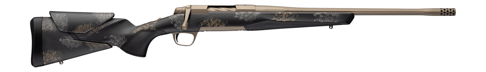 Browning 036143218 X-Bolt 2 Speed SPR Full Size 308 Win 4+1 18" Burnt Bronze Cerakote Fluted Threaded Barrel, Burnt Bronze Cerakote Steel Drilled & Tapped Receiver, Bronze/Gray Camo Adj Vari-Tech Synt