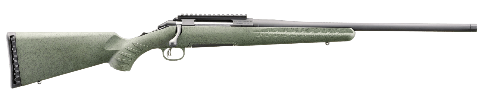 Glenfield 52005 Model A  Full Size 6.5 Creedmoor 4+1 20" Matte Black Threaded Barrel, Matte Black Alloy Steel Receiver w/Picatinny Rail, Moss Green Splatter Fixed Synthetic Stock, Thread Protector