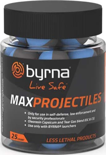 BYRNA MAX PROJECTILES 25 COUNT TUB .68 CAL