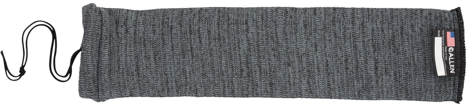 Allen 1314 Knit Handgun Sock  Heather Gray, Silicone Treatment, Drawstring Closure for Most Handguns up to 14" Long
