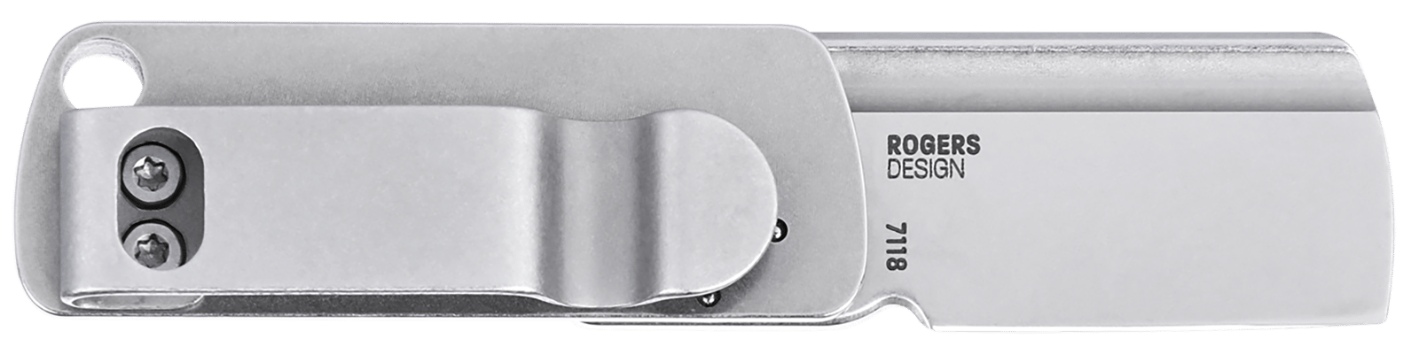 CRKT 7118 Box Key EDC 1.24" Folding Plain Stonewashed 12C27 Sandvik SS Blade, Stainless Steel Handle