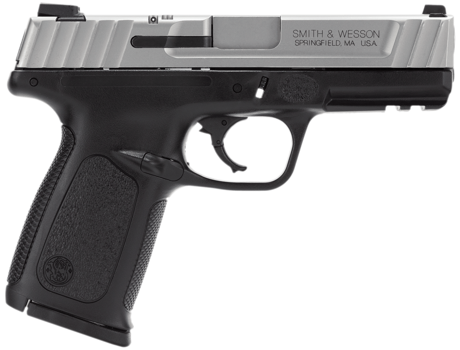 Smith & Wesson 123403 SD40 VE *CA Compliant Compact Frame 40 S&W 10+1, 4" Stainless Steel Barrel, Satin Serrated Stainless Steel Slide, Black Polymer Frame w/Picatinny Rail