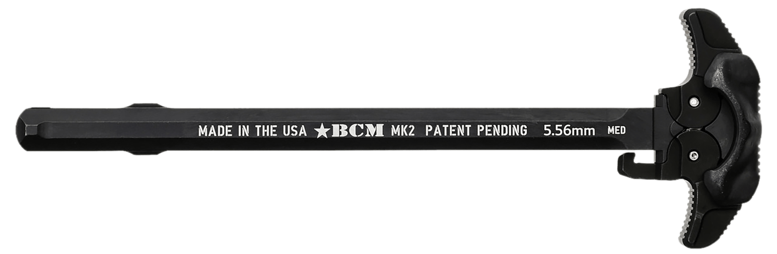 BCM GFHMK2MEDAMBI Ambidextrous MK2 Charging Handle Compatible w/ Mil-Spec AR-15 Black 7075 T-6 Aluminum