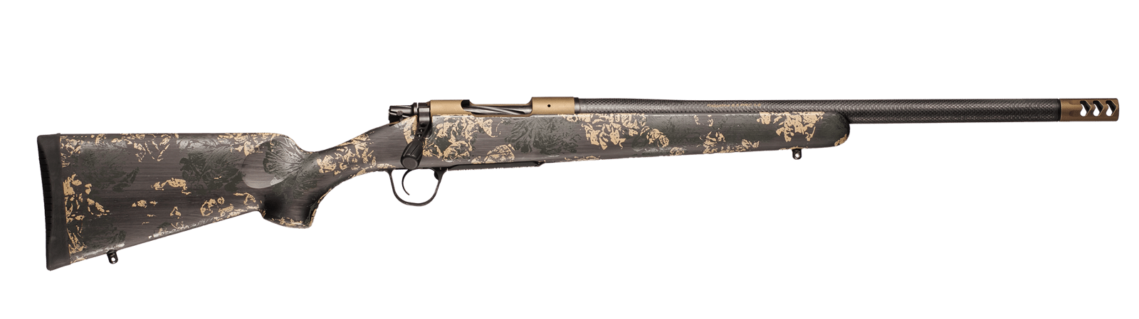 Christensen Arms 801-060081-00 Ridgeline FFT TI Full Size 25 Creedmoor 4+1 20" Carbon Fiber Threaded Barrel. Burnt Bronze Cerakote Titanium Drilled & Tapped Receiver, Carbon w/Green & Tan Accents Fixe