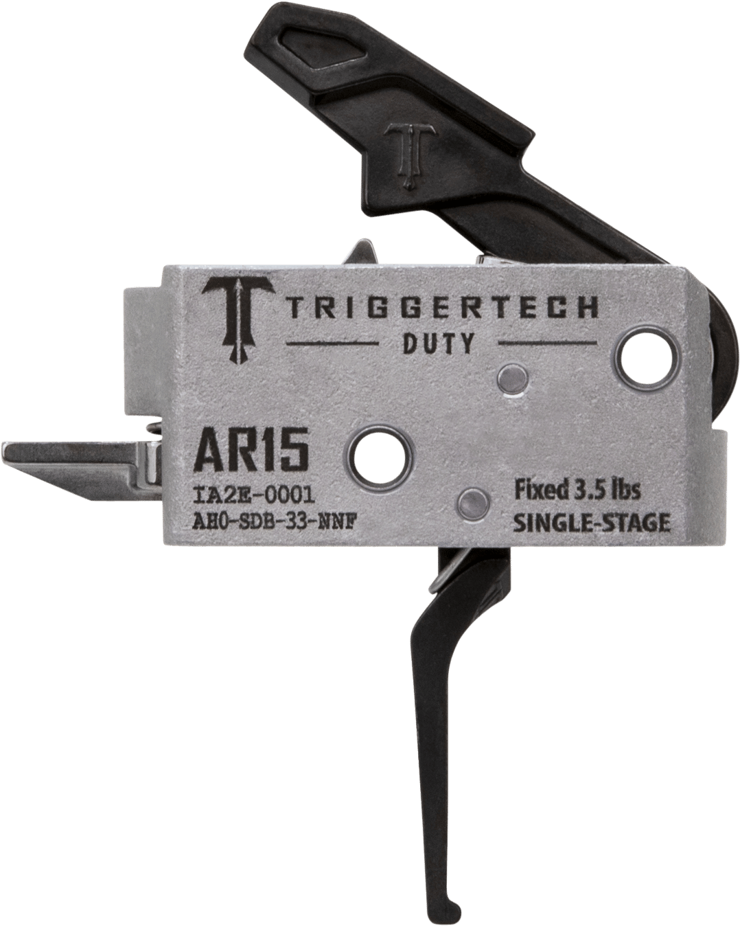 TriggerTech AH0SDB33NNF Duty  Flat Trigger Single-Stage 3.50 lbs Draw Weight Fits AR-15