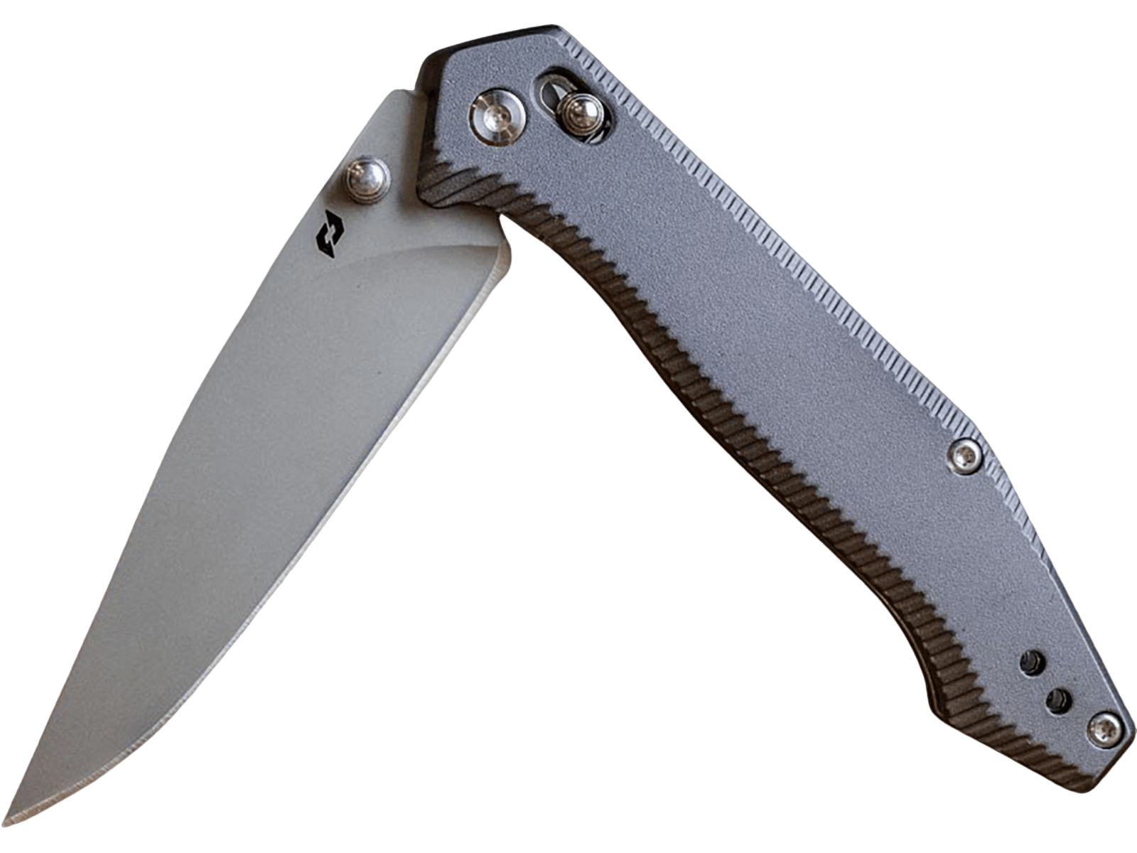 Schrade 1215384   3.40" Folding Drop Point Plain Stainless Steel Blade, Black Aluminum Handle