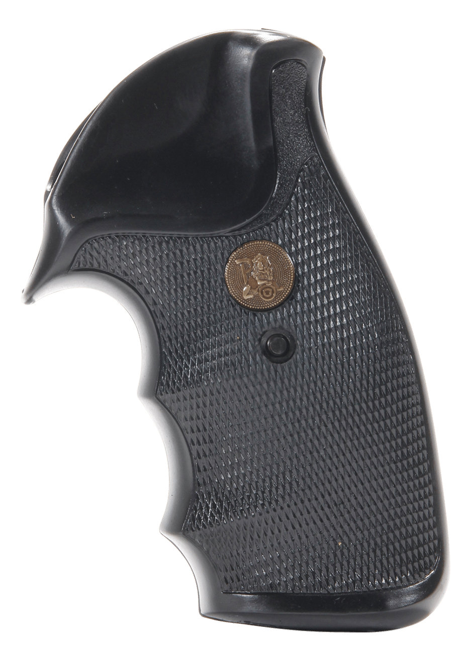 Pachmayr 02521 Gripper Grip Checkered Black Rubber with Finger Grooves for Charter Arms