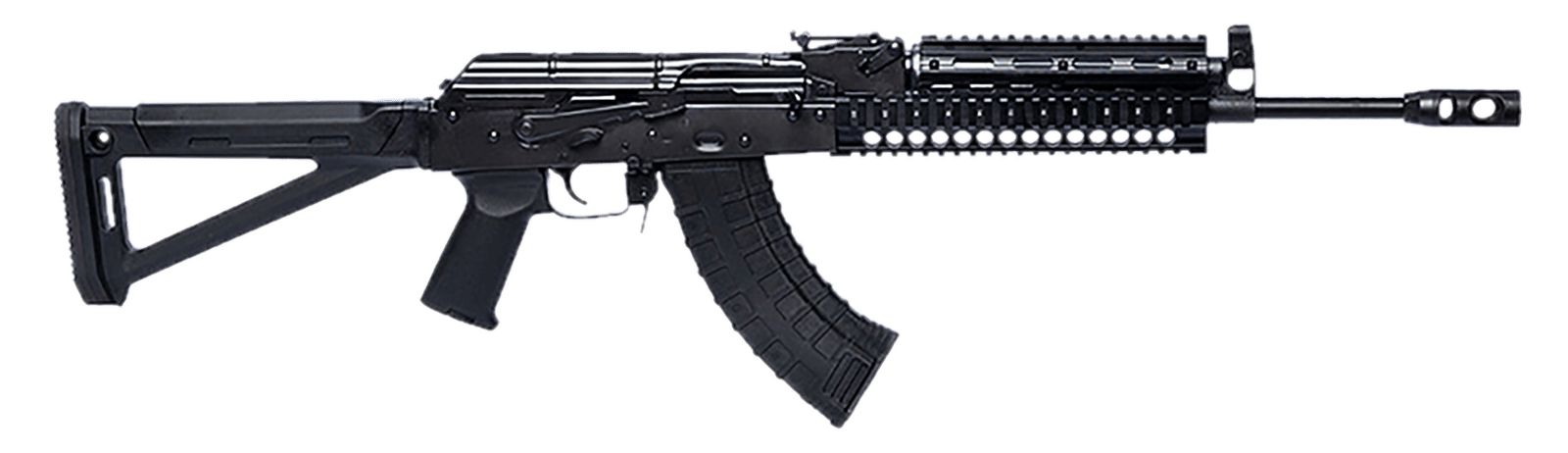 Riley Defense Inc RAK103MP RAK Tactical 7.62x39mm 30+1 16.25" Black Nitride Threaded Barrel, Black Oxide Mil-Spec Receiver, Magpul AK Black Polymer Stock, Black Polymer Grip