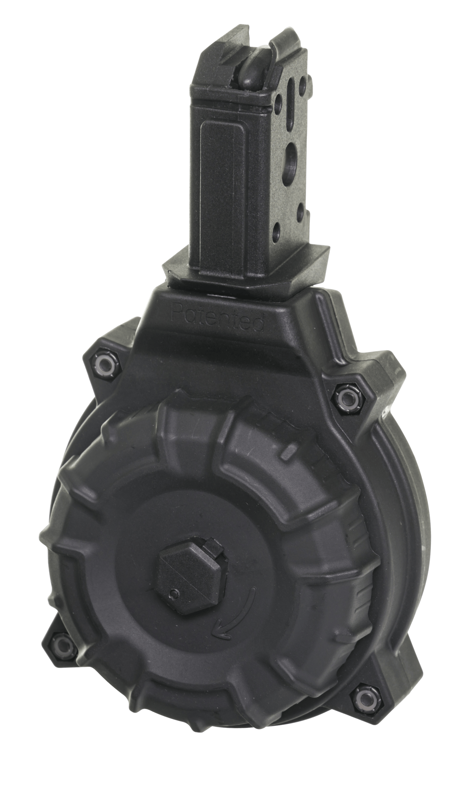 ProMag DRMA22 Standard  50rd Drum 9mm Luger Fits CZ Scorpion Black DuPont Zytel Polymer