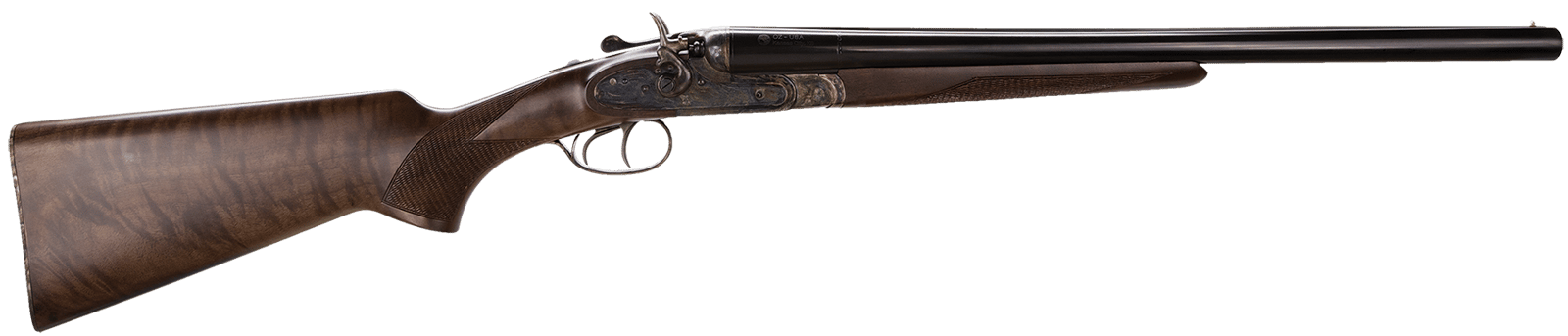 Taylors & Company 230000 Hammer Coach  12 Gauge with 20" Barrel, 3" Chamber, 2rd Capacity, Color Case Hardened Metal Finish & Walnut Stock Right Hand