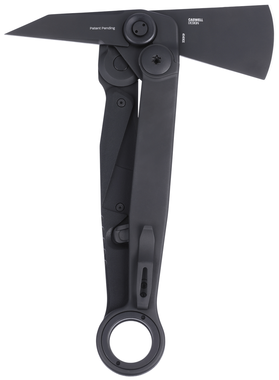 CRKT 4141KX Provoke X 1.84" Folding Axe w/Spike SUJ2 Blade, Black Stainless Steel w/GRN Overlay Handle, 8.69" OAL