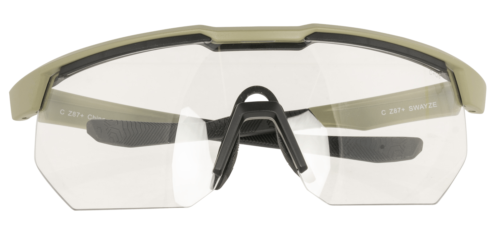 Radians XFPZ4511C  Safety Glasses Clear Lens Oversized Tan Frame