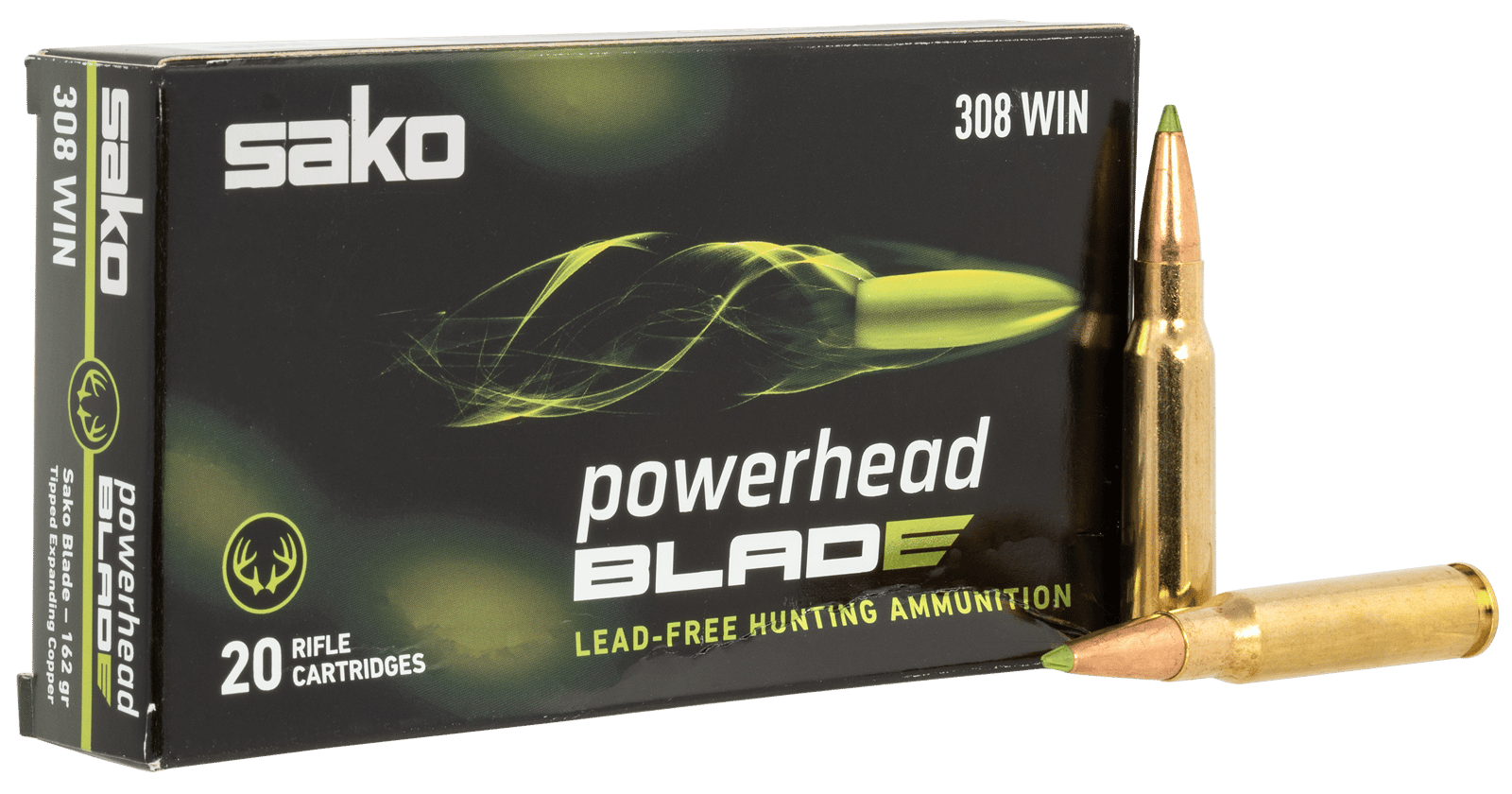 SAKO (TIKKA)  PowerHead Blade 308Win 162gr 20 Per Box/10 Case