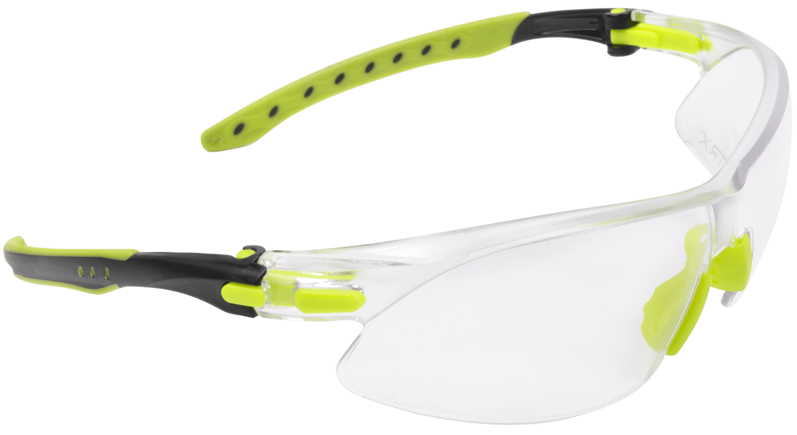 Allen 4140 Keen Safety Glasses Youth Clear Lens Lime Green Frame