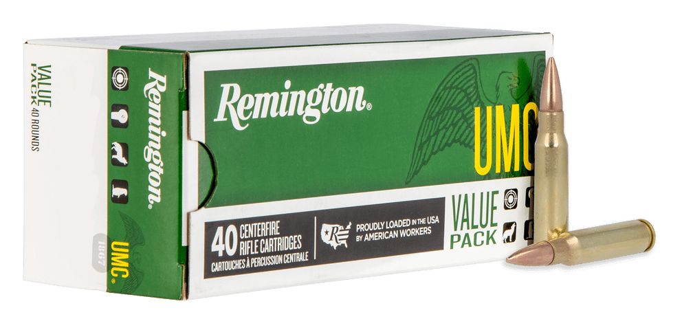 Remington Ammunition 23971 UMC Value Pack 308Win 150gr Full Metal Jacket 40 Per Box/10 Case