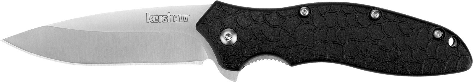 Kershaw 1830 OSO Sweet  3" Flipper Drop Point Plain Satin 8Cr13MoV SS Blade, Black GFN Handle, Includes Pocket Clip
