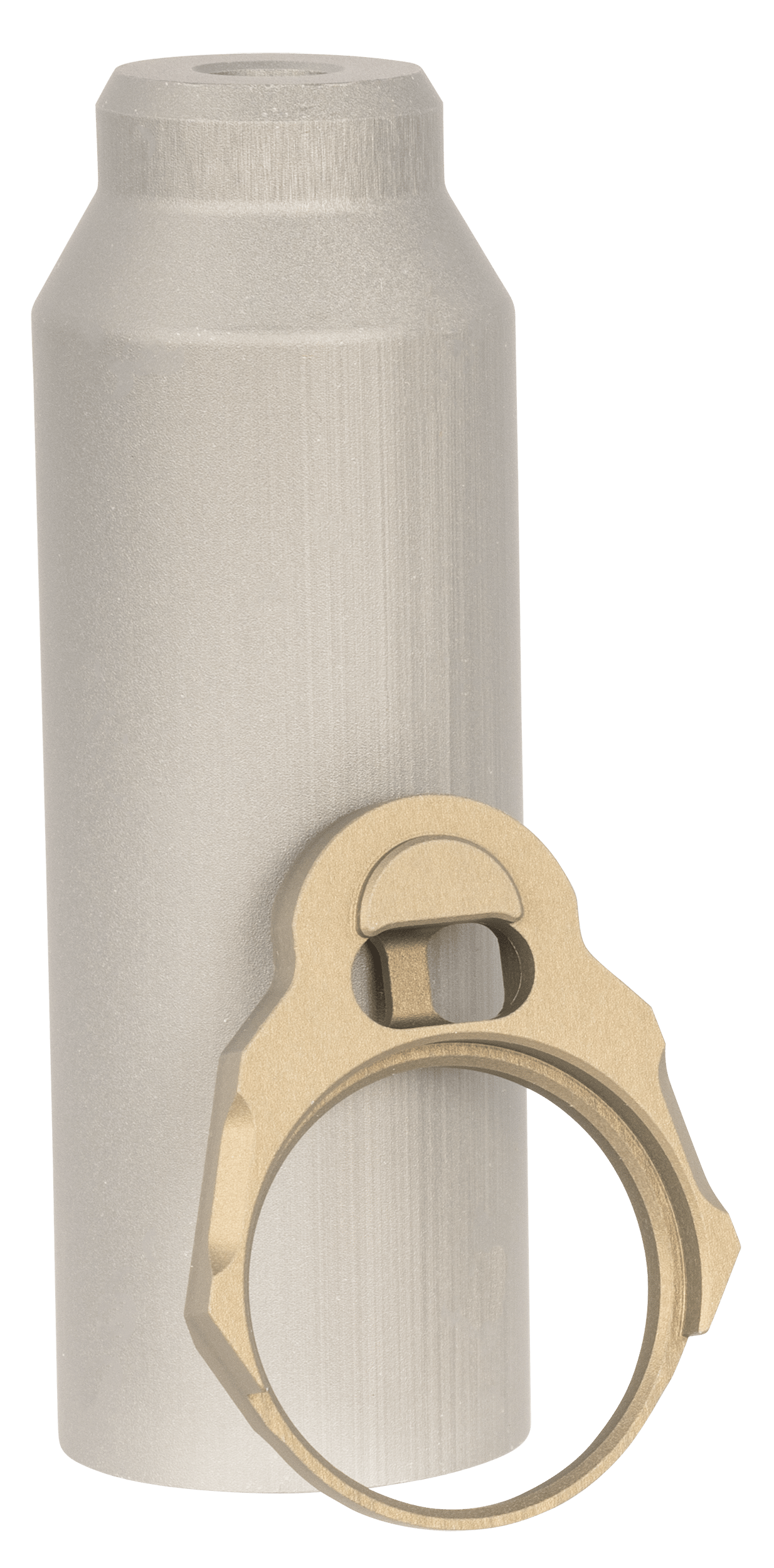 Q LLC ACCHBTUBESLEEVE Honey Badger Buffer Tube Sleeve Gray with End Plate