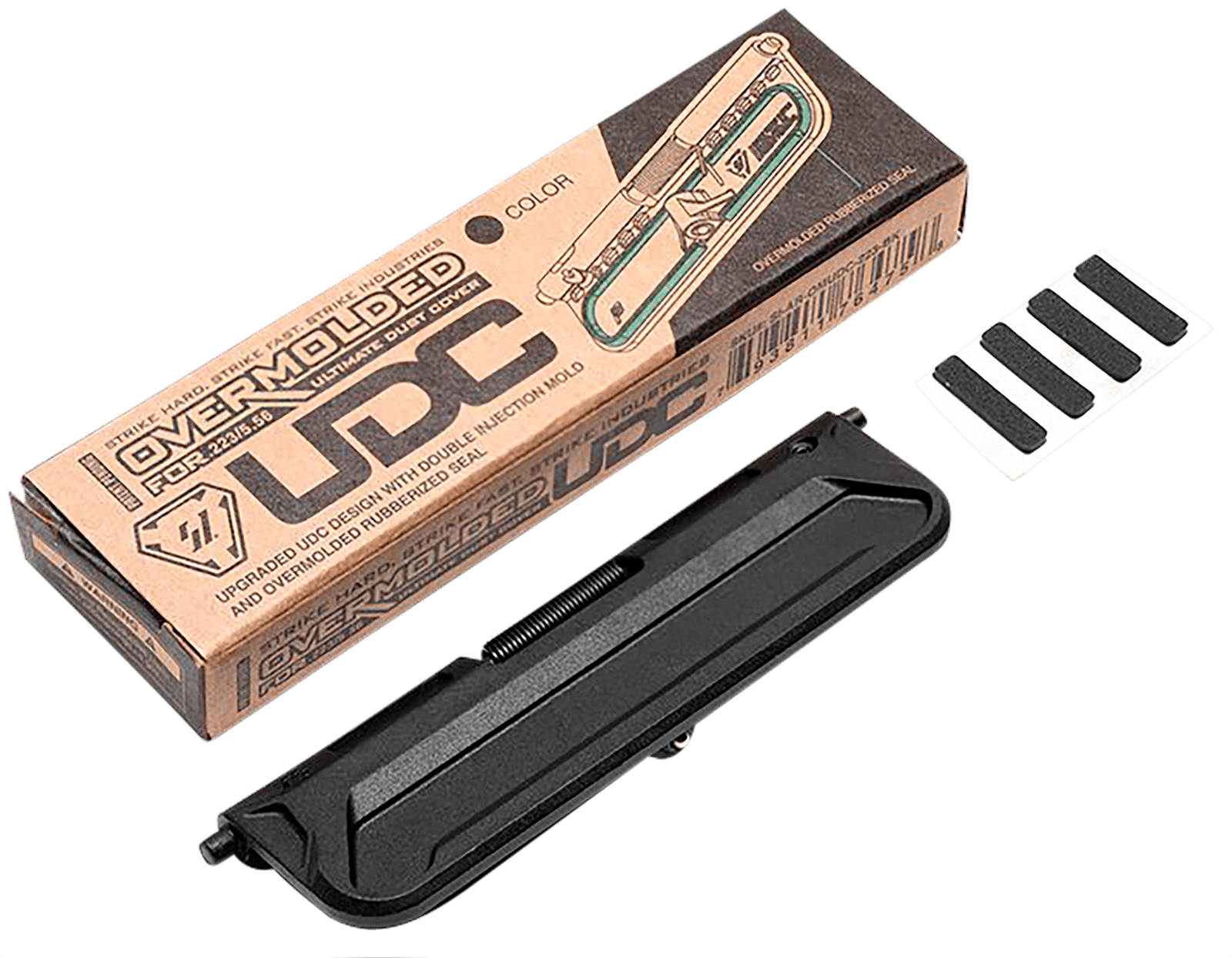 Strike Industries AROMUDC223BK Ultimate Dust Cover AR-OMUDC Black Polymer for AR-15
