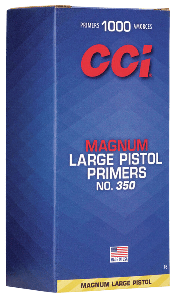 CCI 0016 Magnum Pistol No. 350 Large Pistol Multi Caliber Handgun 1000/Box