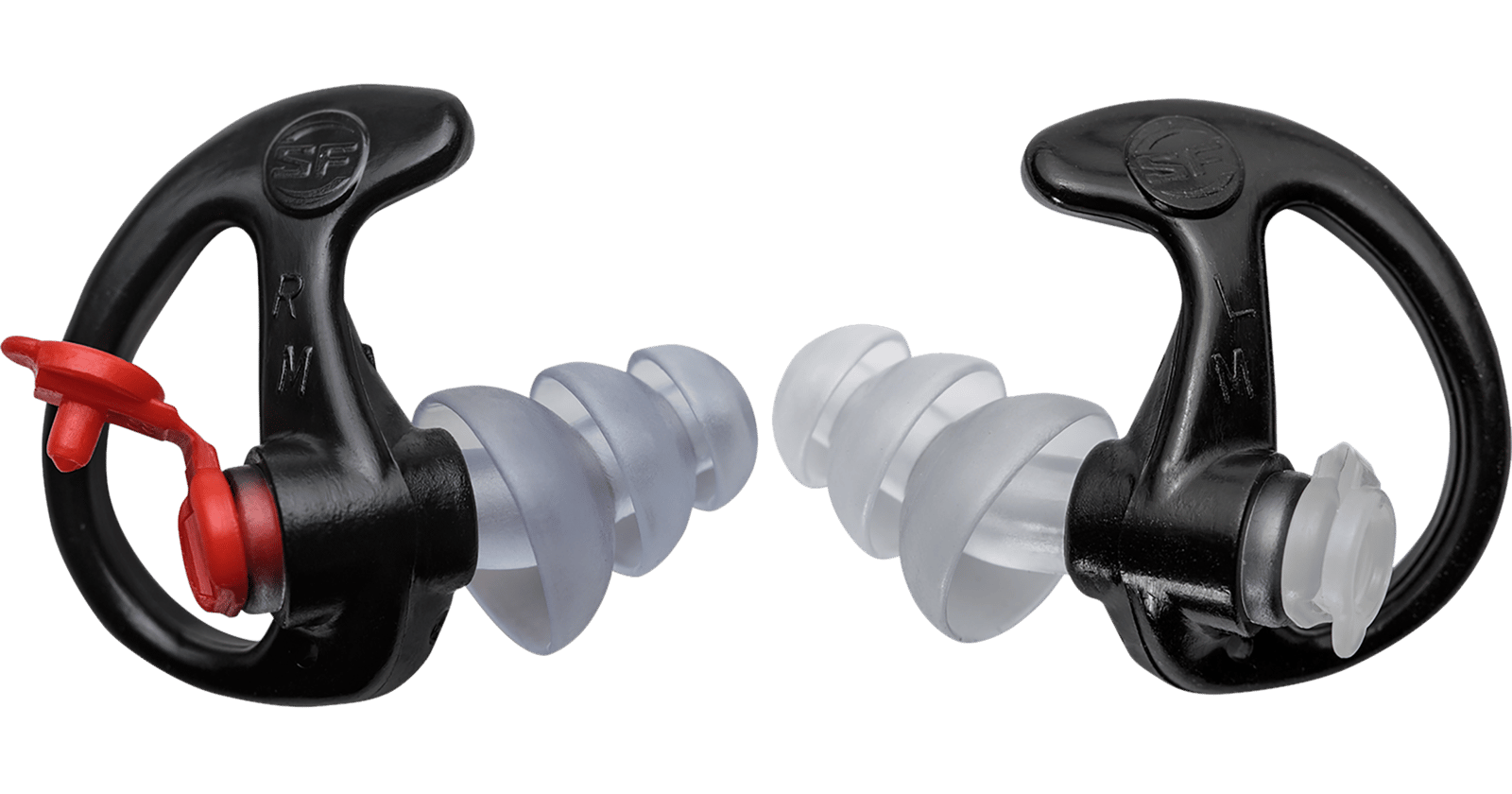 SureFire EP4BKMPR EP4 Sonic Defenders Plus Polymer 24 dB Flanged Black Medium Adult 1 Pair