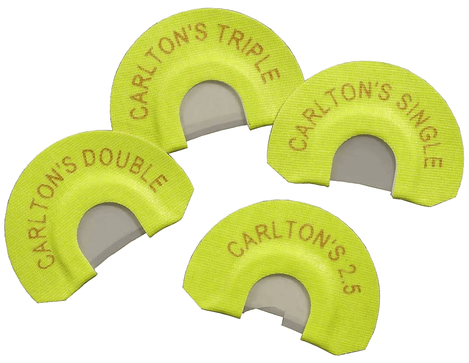 Wayne Carlton's Calls 70314 Essential Elk  Diaphragm Call Single/Double/Triple/2.5 Reed Attracts Elk Yellow 4 Per Pkg
