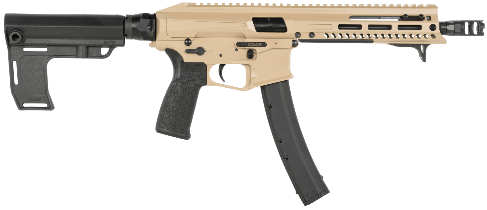 Patriot Ordnance Factory 2138 Phoenix  9mm Luger 35+1 8" Flat Dark Earth Cerakote