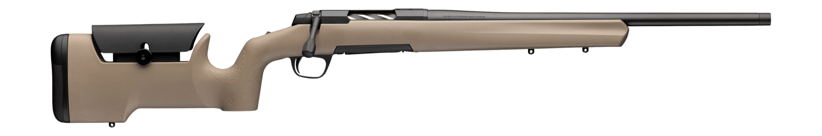 Browning 036121218 X-Bolt 2 Special Max LR SPR 308 Win 4+1 18" Matte Black Heavy Sporter Threaded Barrel, Matte Black Steel Drilled & Tapped Receiver, Flat Dark Earth/Black Adjustable Max Synthetic St