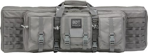 BULLDOG 43" SINGLE TACTICAL CS 3 LARGE ACCESSORY POCKETS GREY