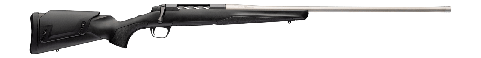 Browning 036118299 X-Bolt 2 Western Hunter Special Full Size 6.8 Western 3+1 24" Matte Stainless Threaded Barrel, Matte Stainless Steel Drilled & Tapped Receiver, Black Adj Comb Synthetic, Stock Right