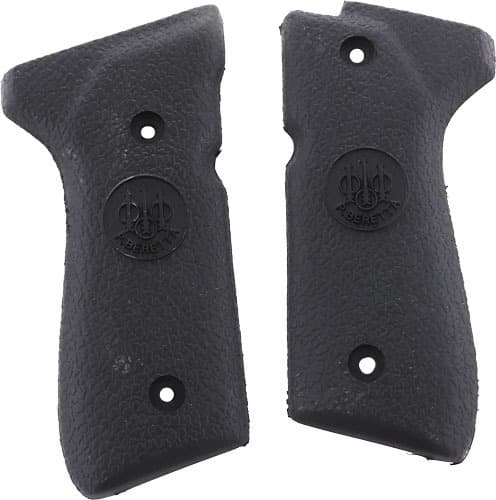 BERETTA GRIPS 92/96 SERIES RUBBER SMOOTH BLACK!