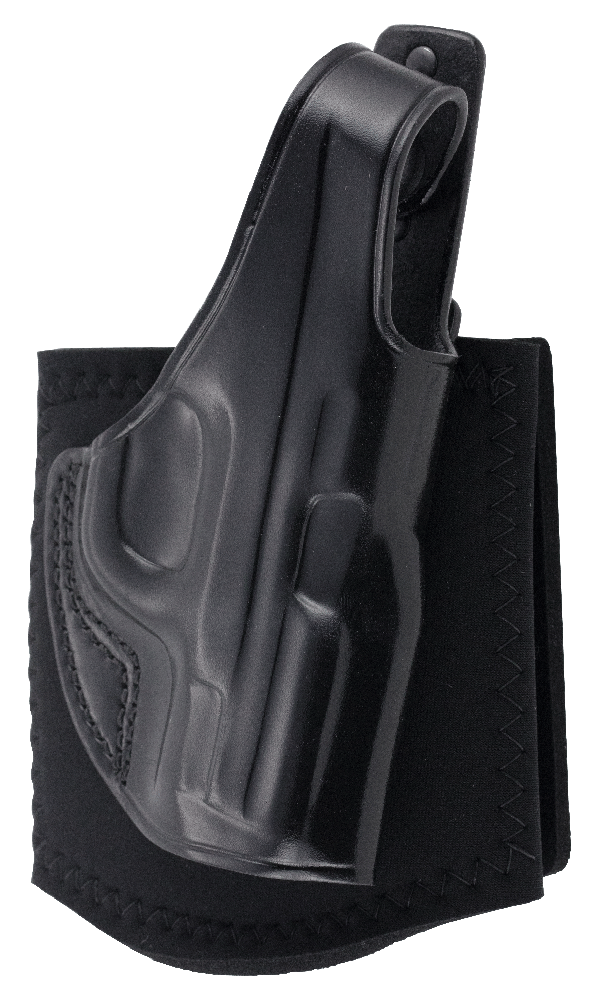Galco AG652B Ankle Glove  Size Fits Ankles up to 13" Black Leather Hook & Loop Fits S&W M&P Shield Fits S&W M&P Shield Plus Fits S&W M&P Shield 2.0 Right Hand
