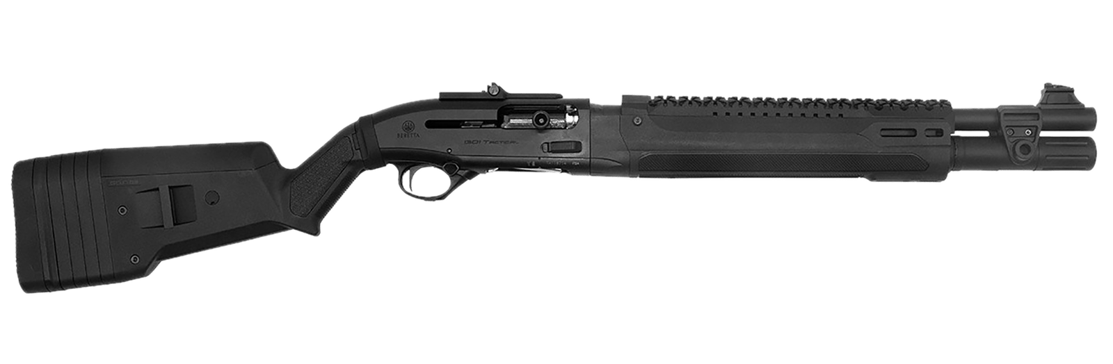 Langdon Tactical Tech LTT1301HBFRMBLK Beretta 1301  3" 7+1 18.50" Black Oxide Heat Shield Barrel, Black Aluminum Receiver w/Picatinny Rail, Black Magpul Polymer Stock, Beretta Patrol Forend