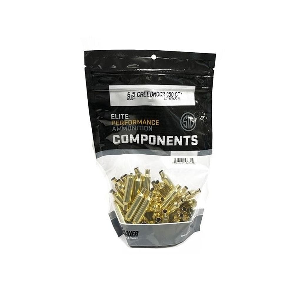 Sig Sauer Unprimed Brass Rifle Cartridge Cases 6mm Creedmoor 50/ct