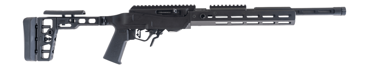 TandemKross FA40N0606BBB1 TKX22 Sports South Exclusive 22 LR 10+1 16.50" Black QPQ Threaded Barrel, Black Hardcoat Anodize Aluminum Receiver w/Picatinny Rail, M-LOK Handguard, Black Samson SAS/22 Alum