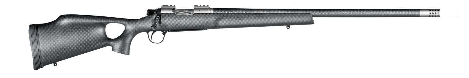 Christensen Arms 8010800105 Summit TI  Full Size 6.5 PRC 3+1, 24" Natural Titanium Steel Threaded Barrel, Natural Titanium Aluminum Receiver, Natural Carbon Fiber Fixed Thumbhole Stock